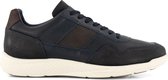 NoGRZ C.Rossi - Leren Herensneakers - Veterschoenen - Blauw Leer - Maat 46