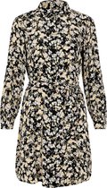 Pieces Dames 17111109 GERTRUDE LS SHIRT DRESS Zwart Jurk - Maat XL