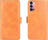 Oppo Reno 4 Pro 5G Hoesje - Mobigear - Slim Magnet Serie - Kunstlederen Bookcase - Cognac - Hoesje Geschikt Voor Oppo Reno 4 Pro 5G