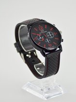Horloge GT (grand touring) zwart/rood + extra batterij + doosje