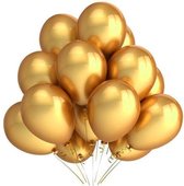 10 Ballonnen Chrome goud Feest Balonnen Party Metalic - Versiering - Lets Decorate®