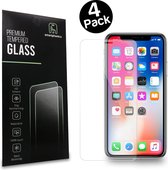 iPhone X | Premium Tempered Glass Screenprotector | 4-Pack | Smartphonica