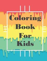 Coloring Book for kids: 60 pages, Vocabulary in various categories, for Ages 4-8