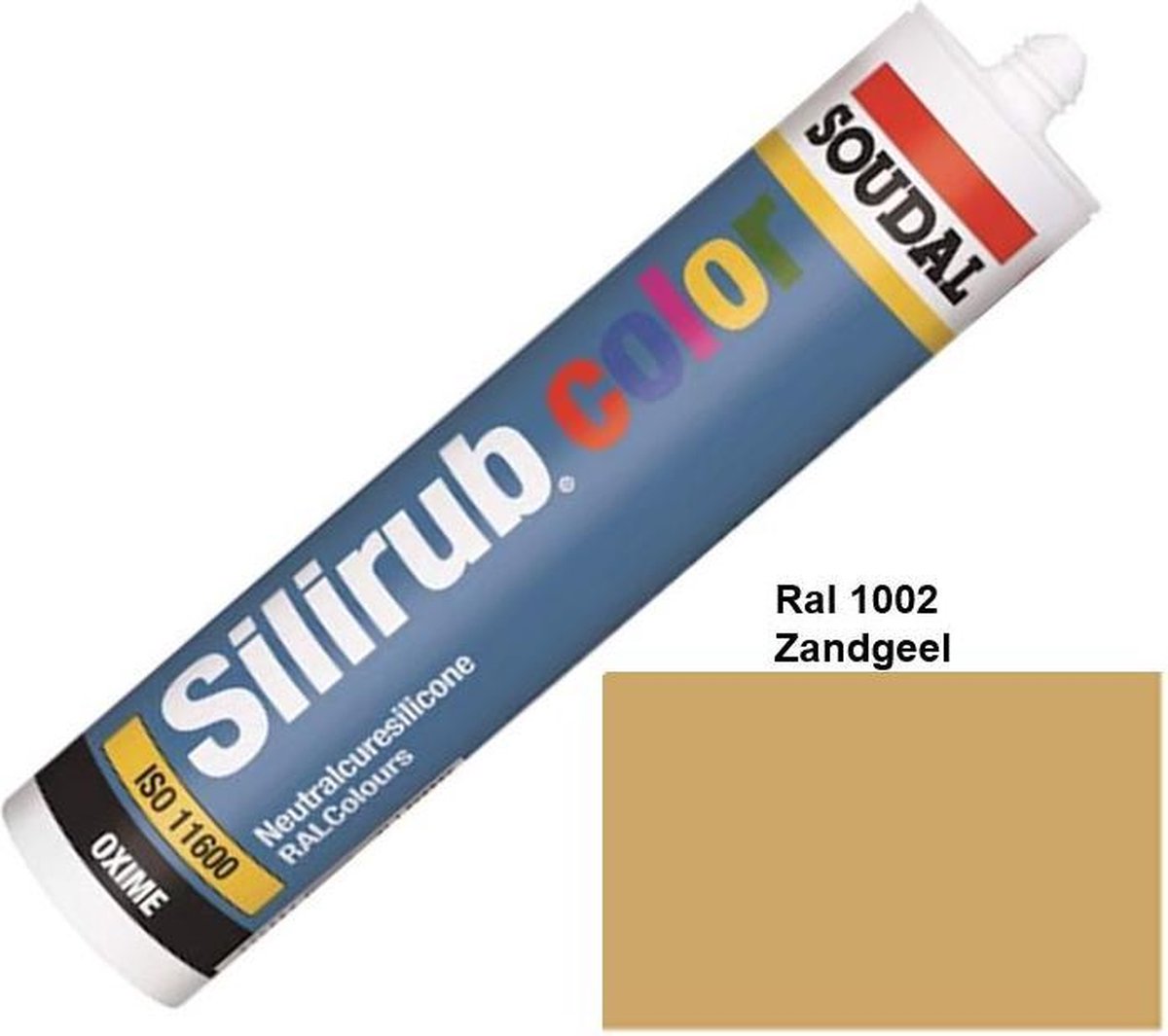 Soudal Silirub Color – kit - siliconekit – montagekit - kit -– RAL 1002 – Zandgeel – 119643