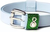Dames riem - leer - Zaressi Cintura Blu Verde- luxe -