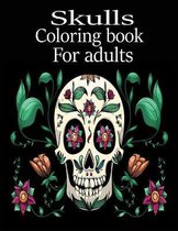 Skulls coloring book for adults