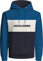 JACK&JONES JJELOGO BLOCKING SWEAT HOOD NOOS Heren Trui - Maat XL