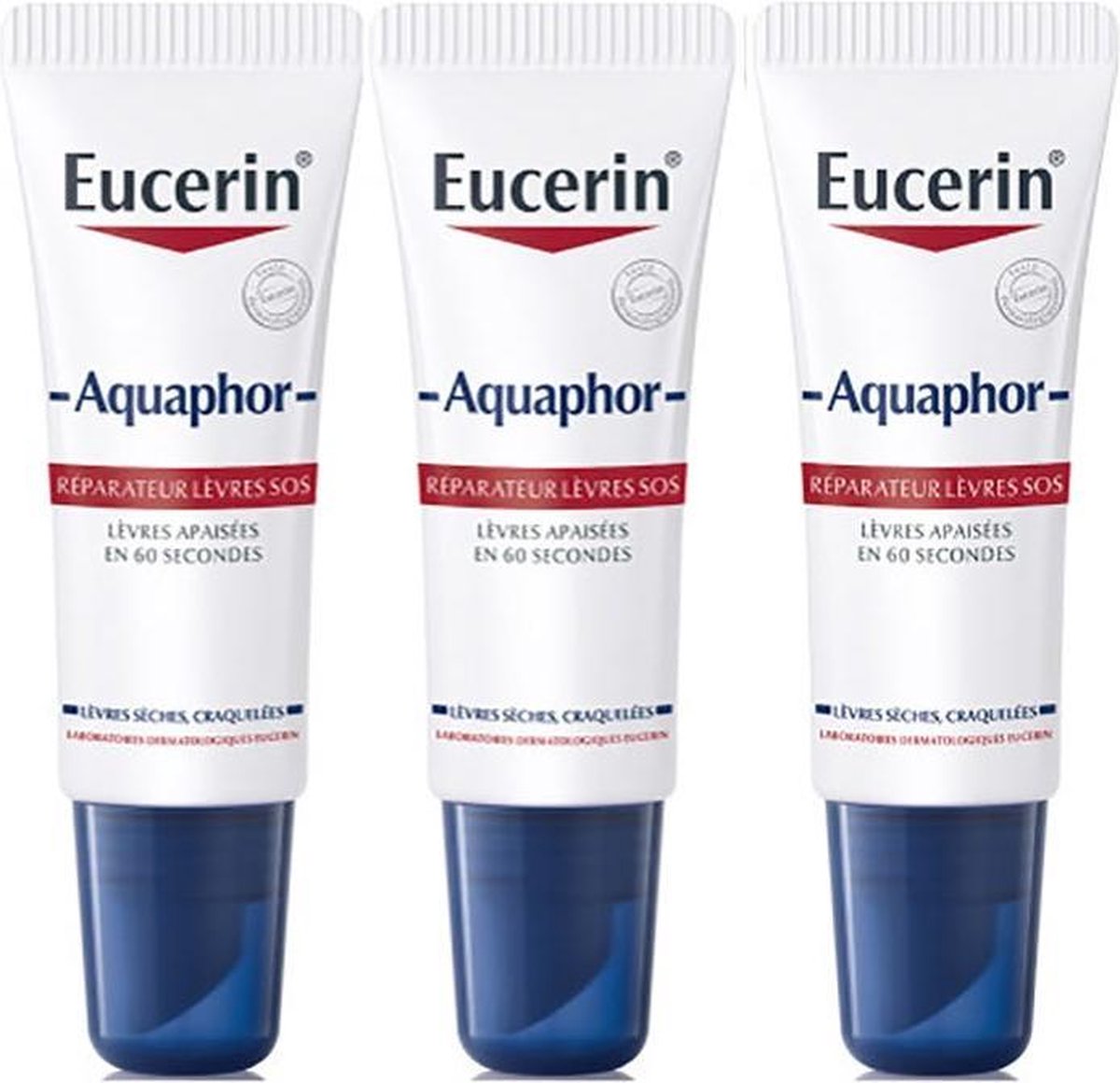 Eucerin Aquaphor SOS Lip Herstel 3x10ml - Eucerin