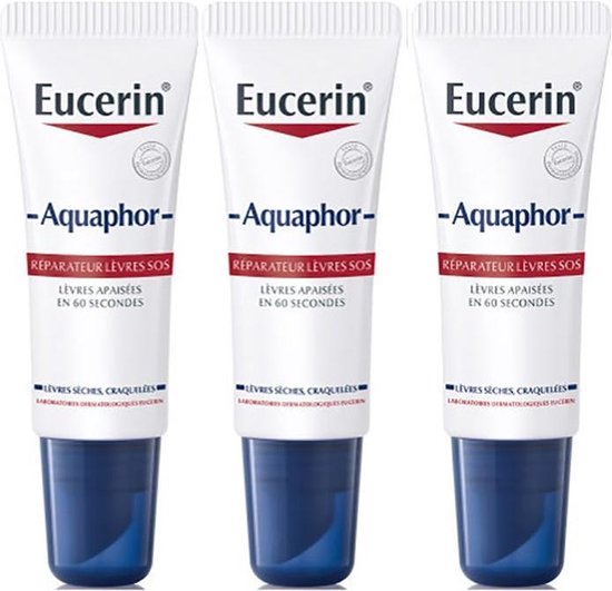Eucerin Aquaphor SOS Lip Herstel 3x10ml