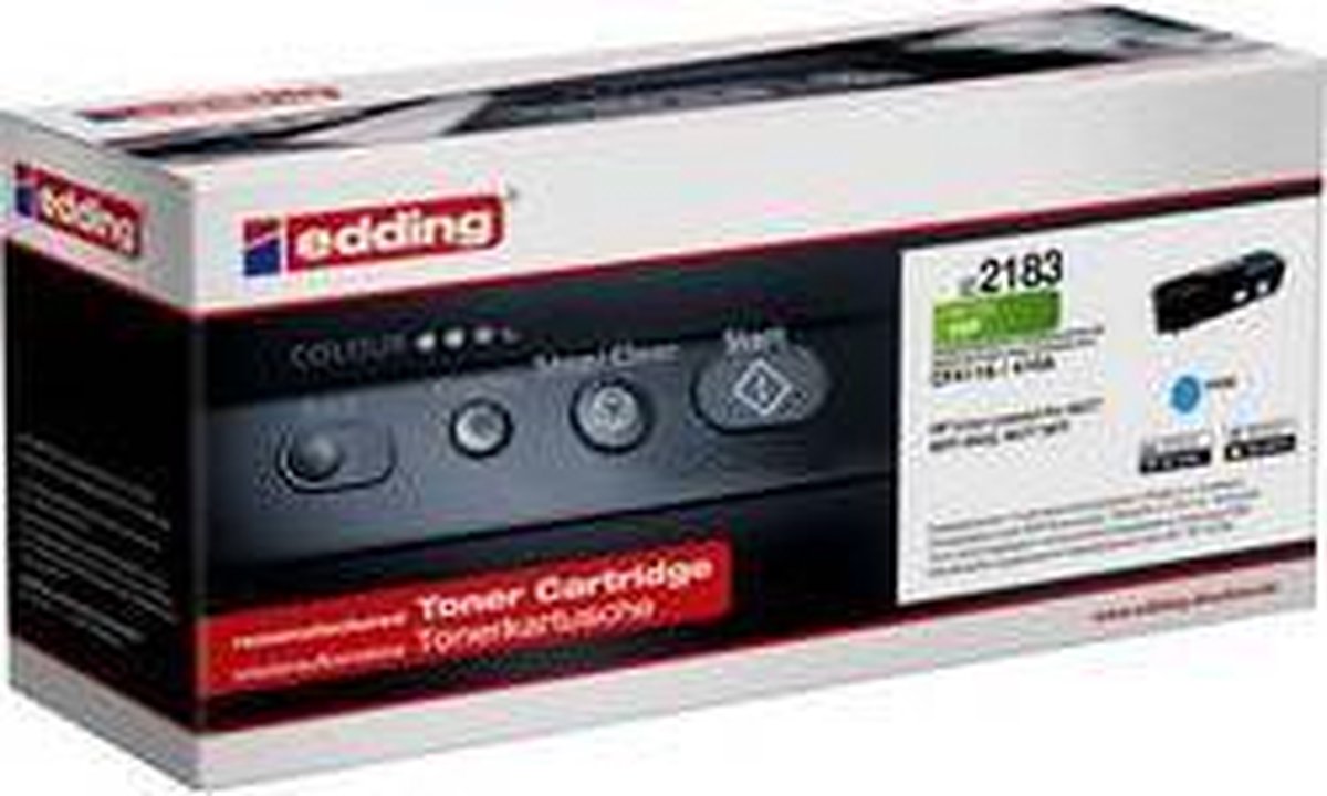 Edding EDD-2183 Toner Single vervangt HP 410A (CF411A) Cyaan Compatibel Toner