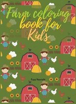 Farm coloring book for Kids