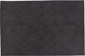 2x Monaco Raw Black Placemat lederlook - Vintage - Zwart - rechthoek - Kunstleder - 45x30cm