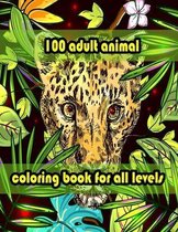 100 adult animal coloring book for all levels