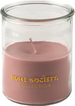 Home Society - Candle Nick - Kaars in glas - Nude - 12 x 12 x 15 cm