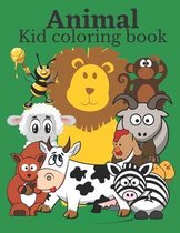 Animal kid coloring book