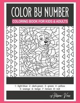 Color By Number Coloring Book For Kids & Adults