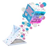 Boemby - Exploderende Confettikubus Wenskaart Geboorte - Gender Reveal Explosion Box - Geboortekaartjes - Confetti kaart - Geboorte Cadeau - Unieke wenskaarten - #3