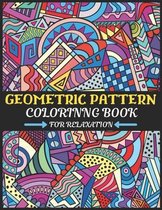 geometric pattern coloring book for relaxation