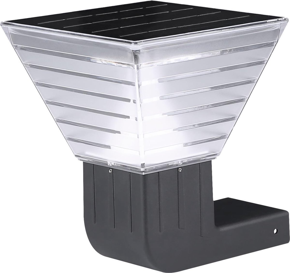 Iplux® - Berlin - Solar Tuinverlichting - Warm wit - Wandlamp 25cm