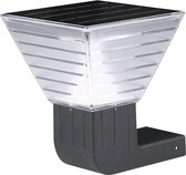 Iplux - Berlin - Solar Tuinverlichting - Warm wit - Wandlamp 25cm