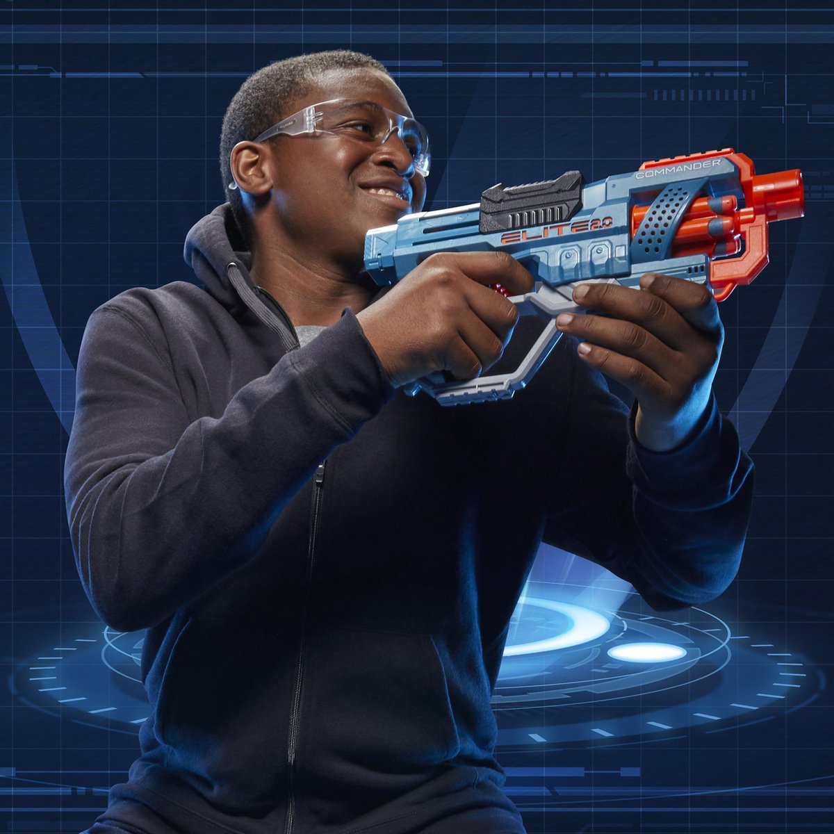 Nerf Elite 2.0 Commander RD-6-dartblaster, draaiende trommel, 12 Nerf Elite-darts, buitenspeelgoed — afbeelding 2