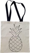 Katoenen tas - moederdag - leuk voor dames - vrouwen - shopper - ananas