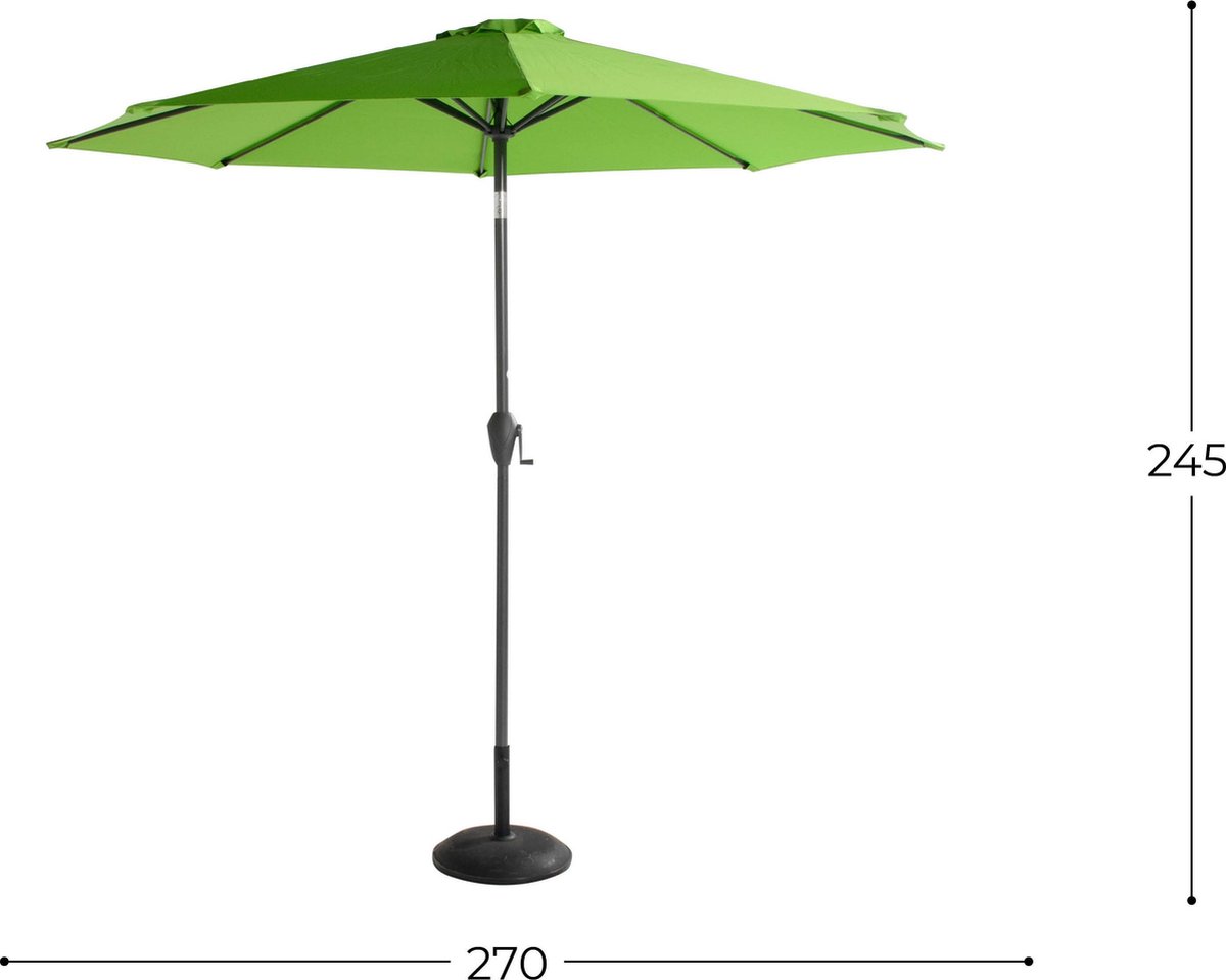 Hartman sunline parasol 270cm new green.