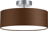 LED Plafondlamp - Plafondverlichting - Trinon Hotia - E14 Fitting - 2-lichts - Rond - Mat Bruin - Aluminium