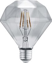 LED Lamp - Filament - Trinon Dimano - E27 Fitting - 4W - Warm Wit 3000K - Rookkleur - Glas