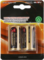Batterij - Igna Dolu - R14/C - 1.5V - Lithium Batterijen - 2 Stuks