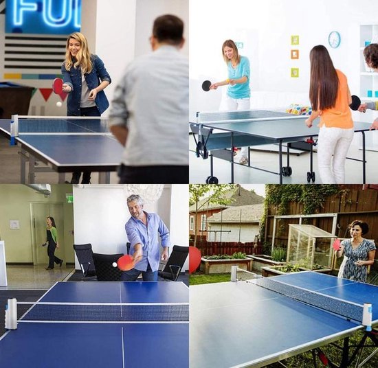 U Fit One Premium 5 Star Tafeltennis Set Met Ballen En Opbergtas 4 Tafeltennisbatjes