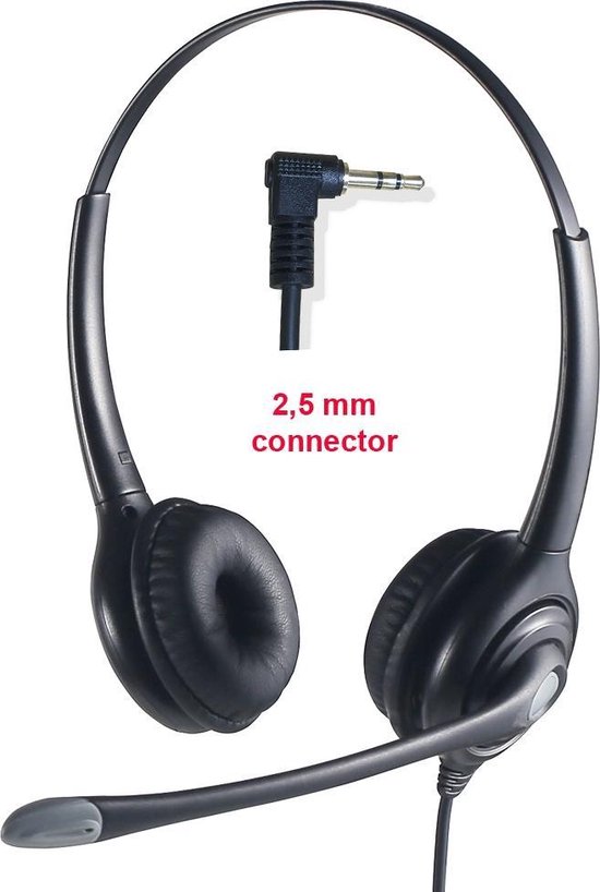 VH618D Duo Headset / hoofdtelefoon voor vaste telefoons met 2,5 mm  aansluiting | bol.com