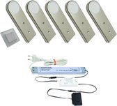 Kastverlichting | L&S SIRIO Emotion | set van 5 | met wanddimmer