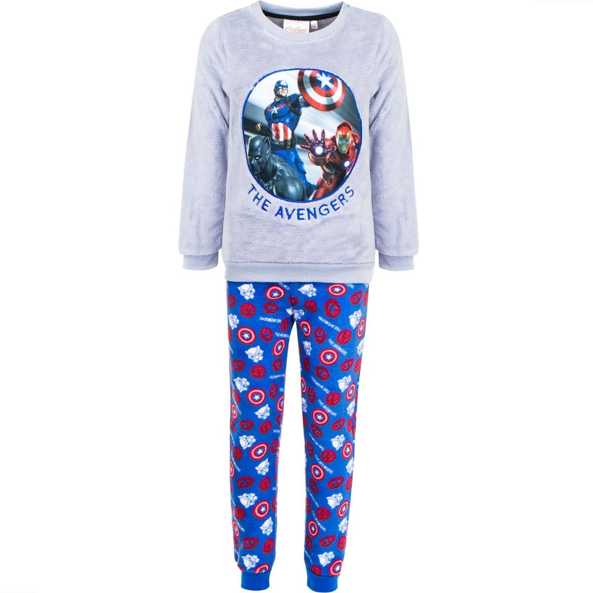 Avengers Coral Fleece pyjama - grijs - 4 jaar - 102 cm