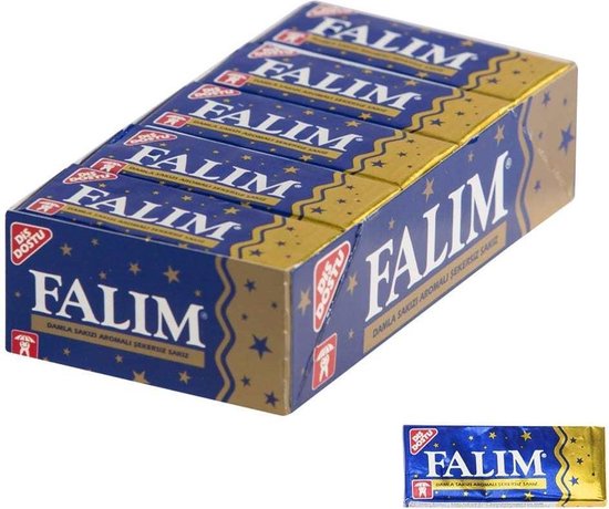 Falim Saveur Menthe Chewing Gum 20 x 5 pièces (100 pièces Chewing