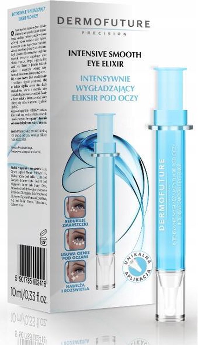 Dermofuture Intensive Smoothing Eye Elixir Reduces Wrinkles Lifting & Firming. Balances The Moisture Content Of The Skin, Reduces Bruising And Discoloration Under The Eyes.