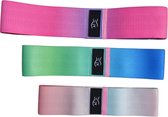 First You - Weerstandsbanden / sport elastiek banden - set van 3 - multicolor