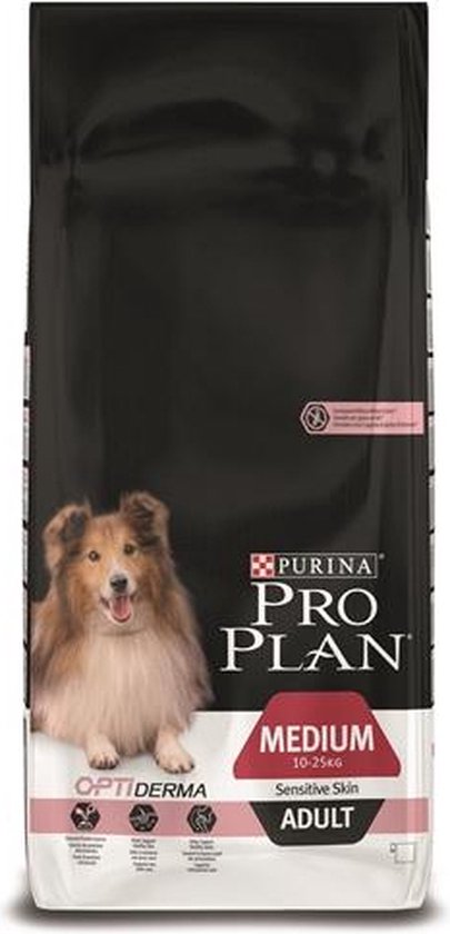 Pro Plan Medium Adult - Sensitive Skin - hondenvoer - Zalm & Rijst - 14 kg