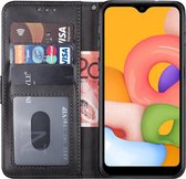 iParadise Samsung A42 Hoesje - Samsung Galaxy A42 hoesje bookcase zwart wallet case portemonnee hoes cover hoesjes