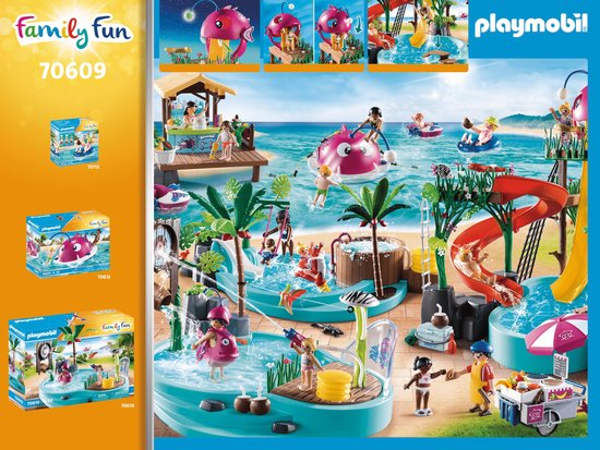 PLAYMOBIL Family Fun Waterpark met glijbanen - 70609 - PLAYMOBIL