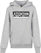 Urban Classics Kinder hoodie/trui -Kids 134- Attention Grijs