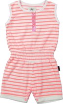 Koko Noko Jumpsuit Neon Peach Stripe maat 116