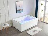 Mawialux 2-persoons massagebad - Waterval - Massagejets - LED verlichting - 185x120cm - Veleta