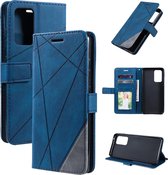 Book Case Samsung Galaxy A52 | Hoogwaardig PU Leren Hoesje | Lederen Wallet Case | Luxe Uitstraling | Telefoonhoesje | Pasjeshouder | Portemonnee | Blauw