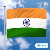 Vlag India 200x300cm - Spunpoly
