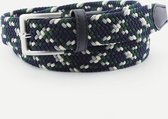 Steppin' Out Mannen  Elastic Belt Groen Nylon Maat: one