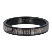 iXXXi Jewelry Vulring 4 mm Hyena Zwart - maat 17