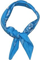 Bandana / Kleine Sjaal Blauw - Wit