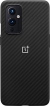 Carbon Protective Backcover OnePlus 9 hoesje - Zwart