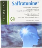 Fytostar Saffratonine – Voor positieve instelling – Voedingssupplement bij stress of negatieve gevoelens – 60 capsules